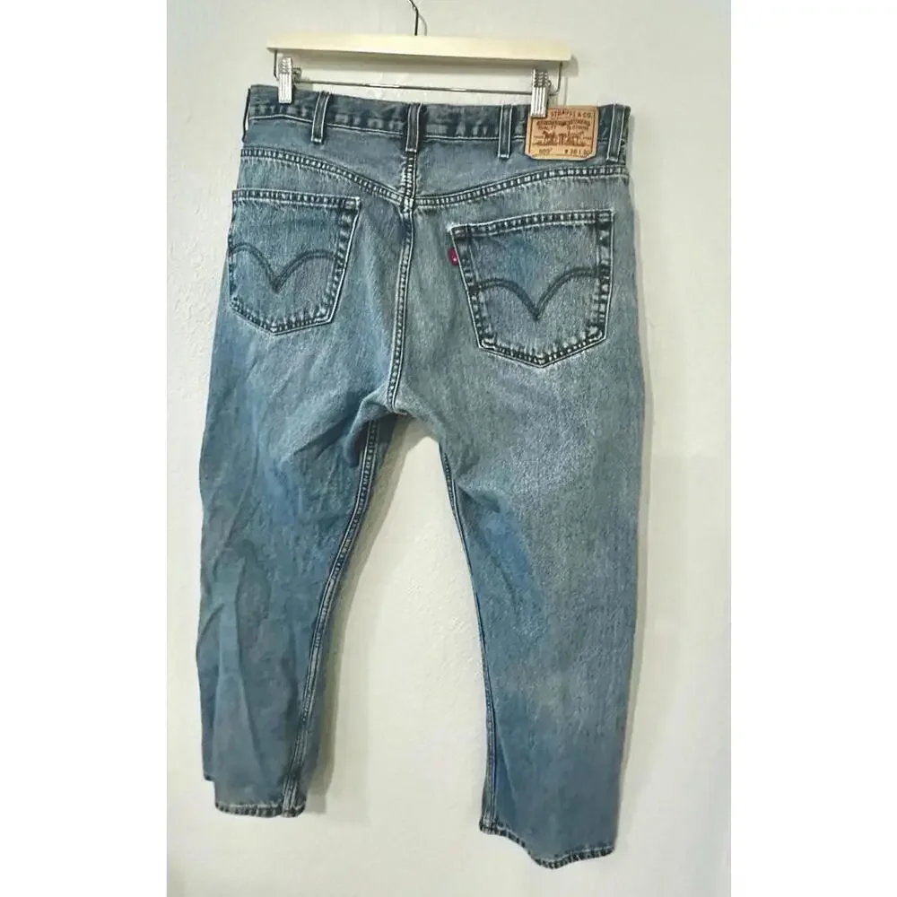 Vintage Men’s Levis 505 Jeans W38 X L30 (Blue Denim) Regular Fit